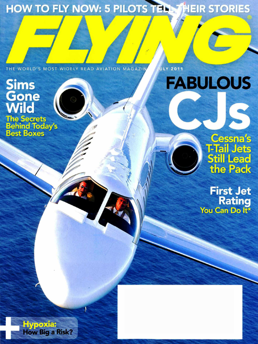 July 2011 cover of Flying magazine.