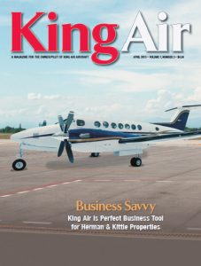 King Air magazine cover article by freelance aviation writer Melinda Schnyder
